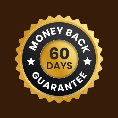 Gelatine Sculpt 60-day money-back guarantee badge